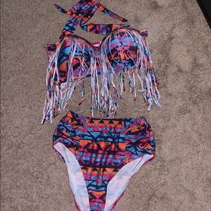 A 2 piece bathing suit